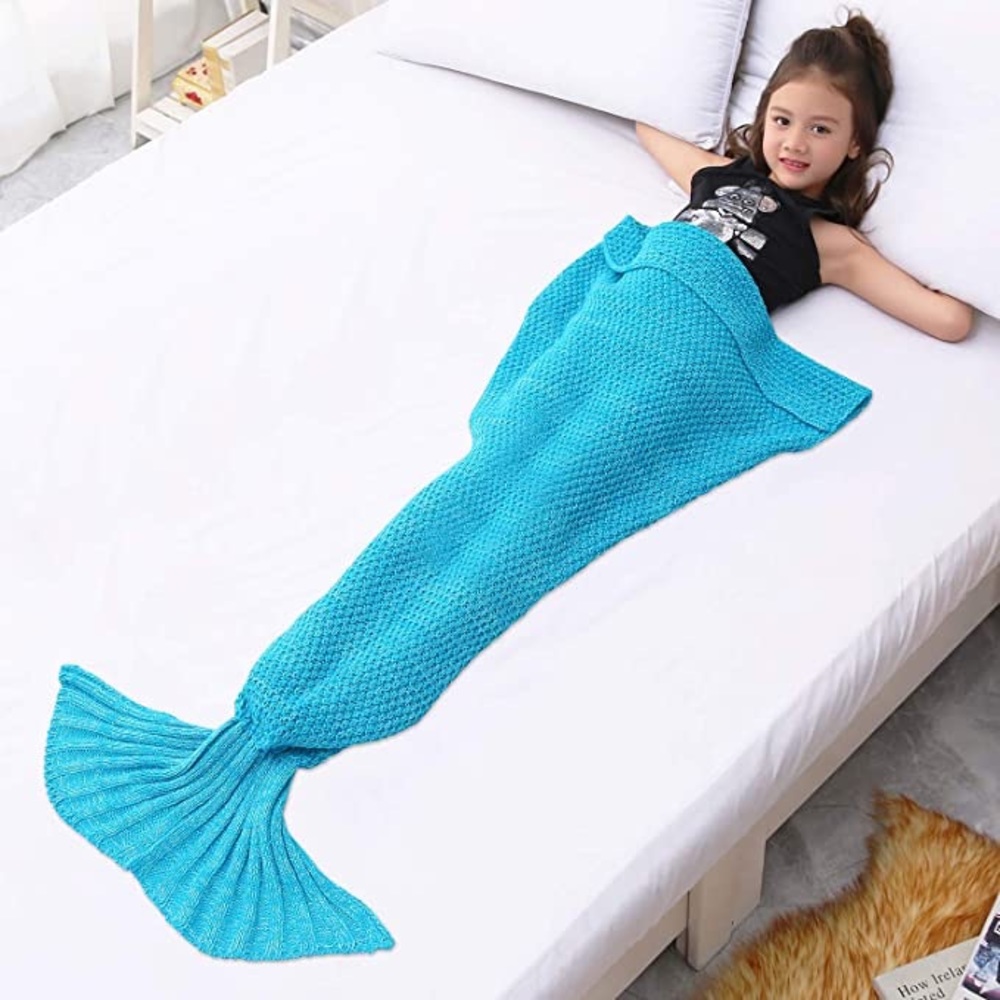 Laghcat 🦋 Blue Mermaid 🧜‍♀️ Blanket, One Size